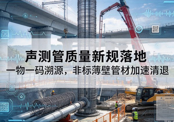 西湖声测管质量新规落地，一物一码溯源，非标薄壁管材加速清退